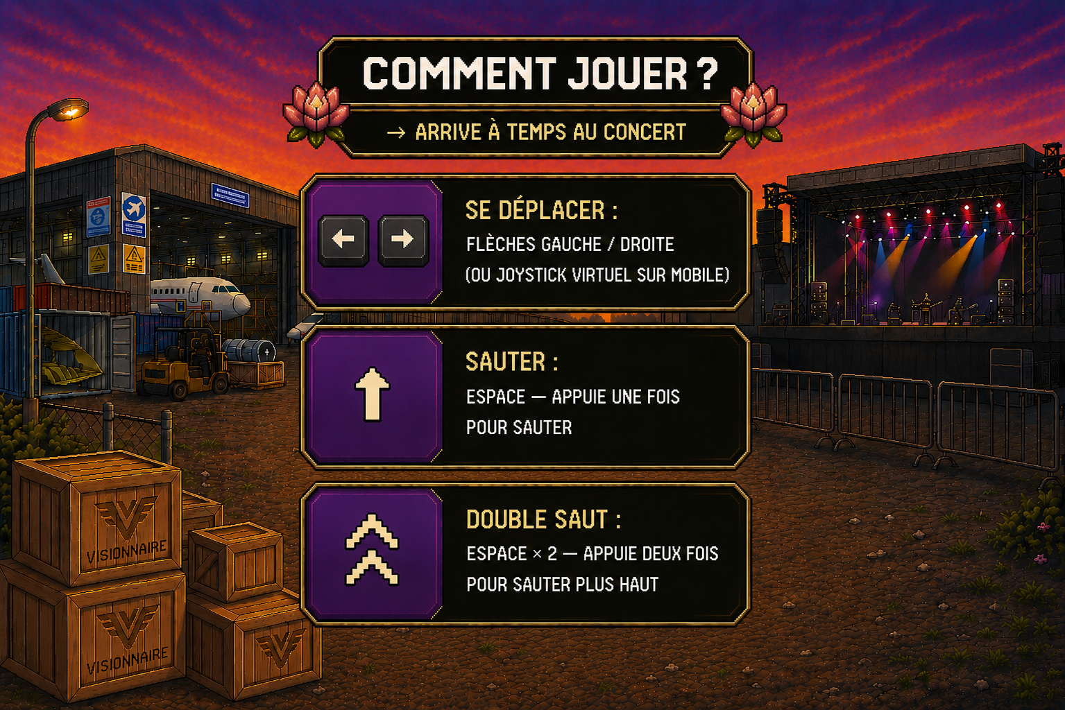 Instructions de déplacement